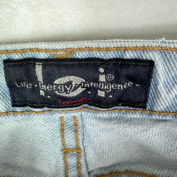 Lee Jeans Womens 11 Blue Flare leg Light Wash Denim Vintage Y2K - Picture 7 of 14